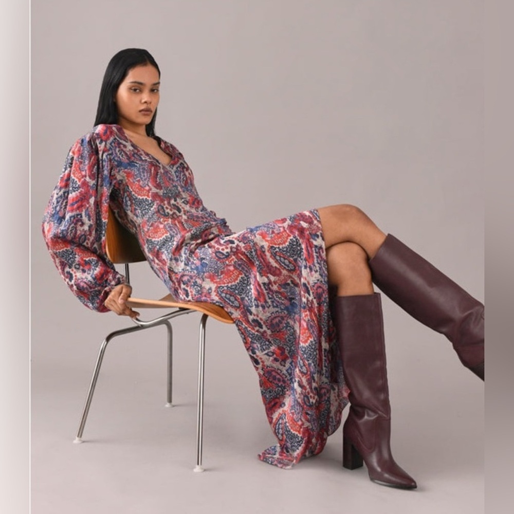 Chufy $500 Lucas Maxi Dress in Andino Pink Size Small. - Picture 3 of 12